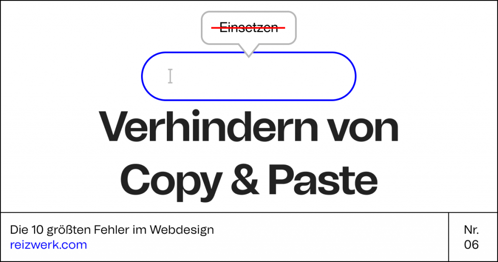 Grafische Darstellung Verhindern von Copy & Paste