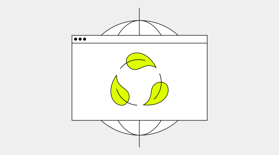 Herobild zum Thema nachhaltiges Webdesign